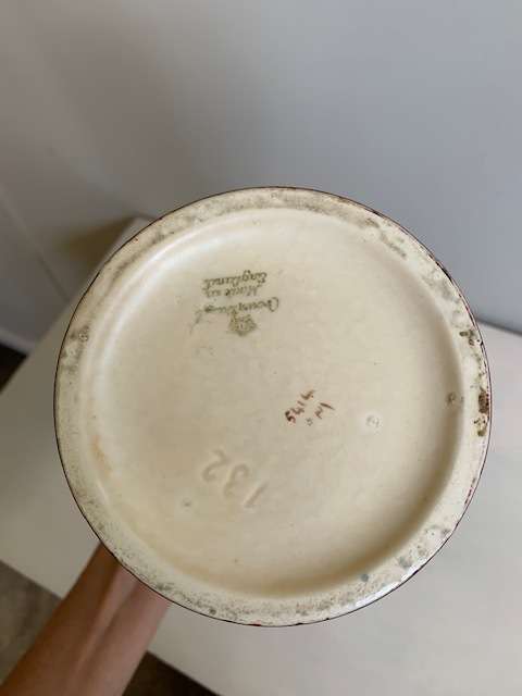 Majestic Crown Ducal (possibly Charlotte Rhead) handpainted art deco vase