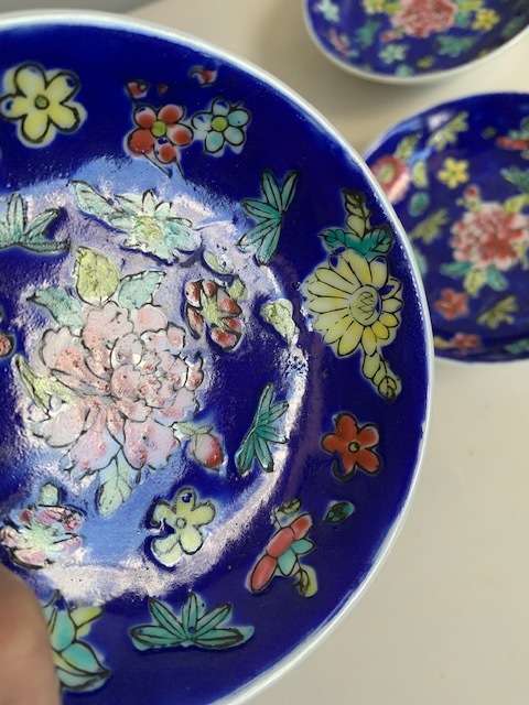Amazing set of 6 oriental bowls with saucers - all for a rand!