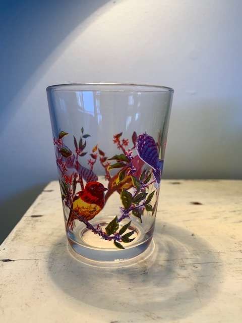 Collection of 6 beautiful coloured drinking glasses