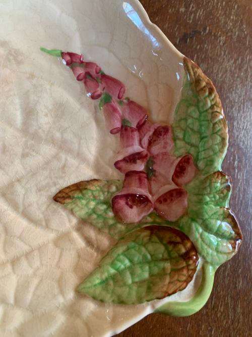 #63 Carlton Ware foxglove pattern plate