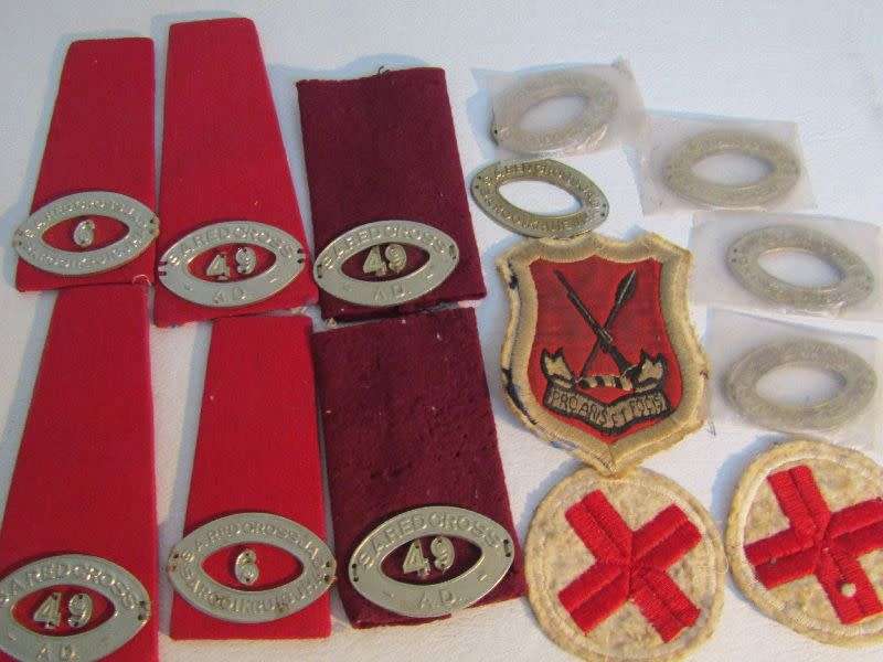 Red cross badges
