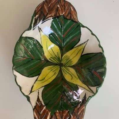 #15 Beautiful handpainted dish - Amangwe Ceramics