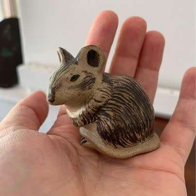 #35 Beautiful Poole Pottery pair - mouse and squirrel
