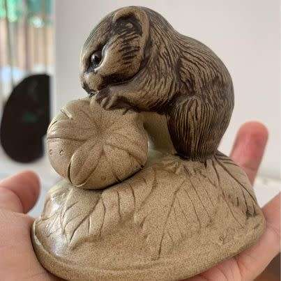 #35 Beautiful Poole Pottery pair - mouse and squirrel