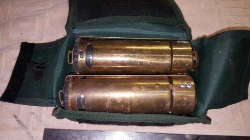 2 vintage brass bush light set