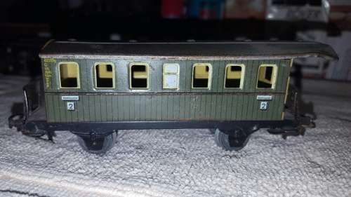 2 x vintage  Marklin Tin coaches