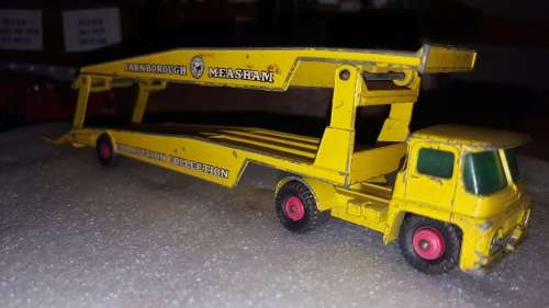 Vintage matchbox guy warrior car transporter.