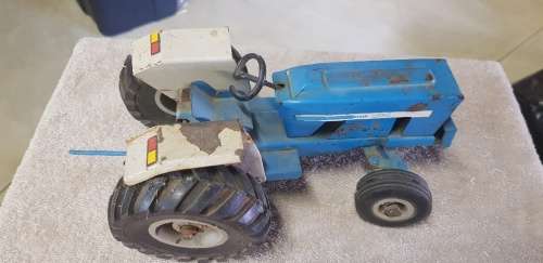 Large vintage pressed steel tractor