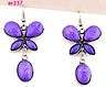 Purple Butterfly VTG fashion jewelry earings