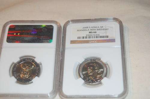 GETTING SCARCE !! 2008 MANDELA MS 66 NUMBERS IN FOLLOWING ORDER
