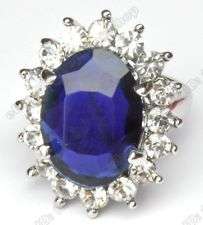 LADY DIANA BLUE SAPPHIRE ENGAGEMENT RING SIZE 18