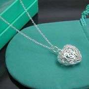 STUNNING SILVER PLATED HEART PENDANT AND CHAIN FOR MATRIC FAREWELL WEDDING