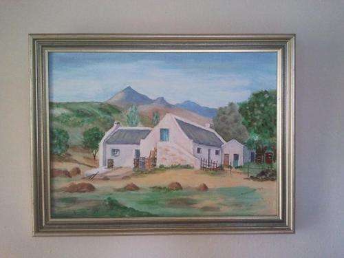 Oil painting signed D. Newlan