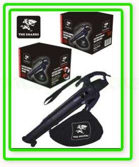 3000 Watt Leaf Blower Vac SA Rugby Sharks Branded