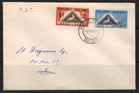 1953 CENTENARY CAPE TRIANGULAR COVER CXD MARINE PARADE 1/9/53