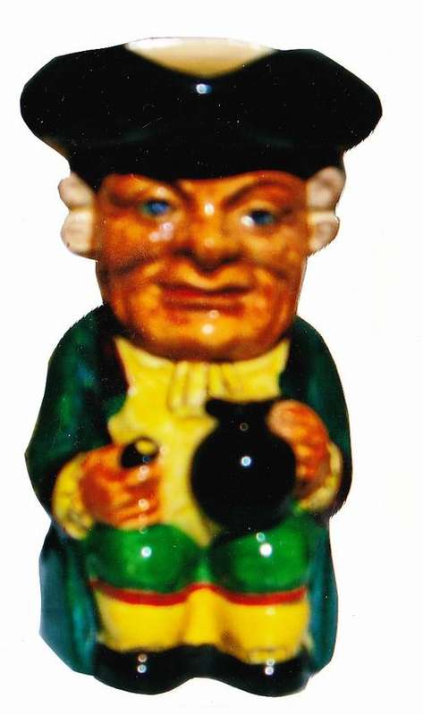 Sylvan Ceramics / Pottery / Porcelain Headshape Toby Jug 15cm tall