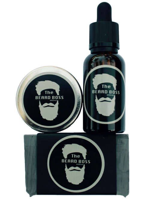The BEARD BOSS Brand Spice Beard Care Combo: Oil, balm & soap