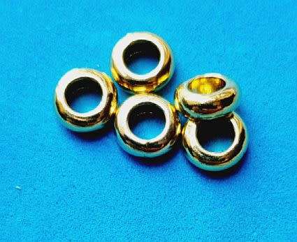 *Clearance Sale*20pc x 7mm Ring , Tibetan Style Gold Tone  Spacers - Hole 3.5mm