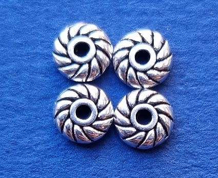 *Clearance Sale* 20pc x (6x2mm) , Antique Silver Tibetan  Spacers