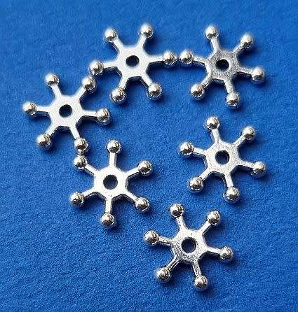 *Clearance Sale* 20pc x 12mm Snowflake,Antique Silver Tibetan  Spacers