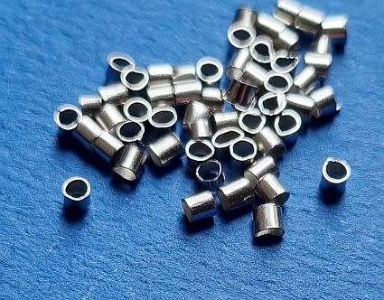*Clearance Sale*+/- 200pc (3g) x 2mm Crimp Tubes, Antique Silver