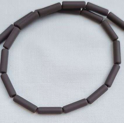 *Clearance Sale*10pc x (13x4mm) Brown Painted Non-magnetic Synthetic Hematite Beads