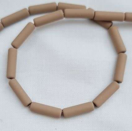 *Clearance Sale*10pc x (13x4mm) Light Brown Painted Non-magnetic Synthetic Hematite Beads