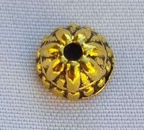 *Clearance Sale *10pc, 8mm  Tibetan Style Antique Gold Tone Bead Caps