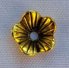 *Clearance Sale *10pc, 9mm  Tibetan Style Antique Gold Tone Bead Caps