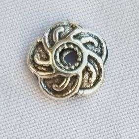*Clearance Sale *10pc, 9mm  Tibetan Style Antique Silver Tone Bead Caps
