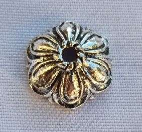 10pc, 12mm  Tibetan Style Antique Silver Tone Bead Caps