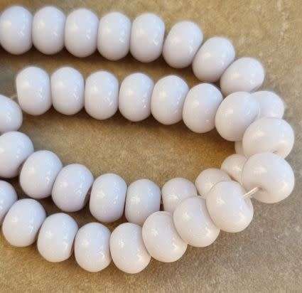 *Clearance Sale*12pc  (10x7mm) Light Purple Rondelle Glass Beads