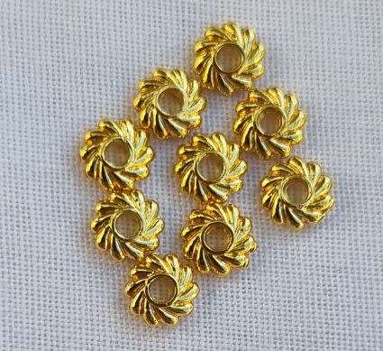 *Clearance Sale *20pc x (4.5 x1.5mm)  Gold Tone  Spacers