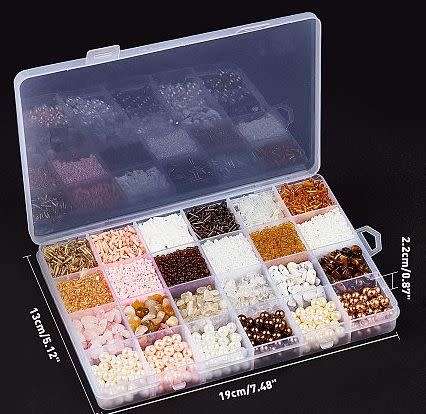 ^^Beading Kit^^  Assorted Glass Pearls , Glass Seed Beads, Gemstone Beads and Tools