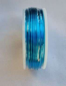 1 Roll - 23m   Light Blue  / 1mm /  Aluminum Wire  /18 Gauge