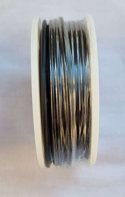1 Roll - 10m   Black  / 1.5mm /  Aluminum Wire  /15 Gauge