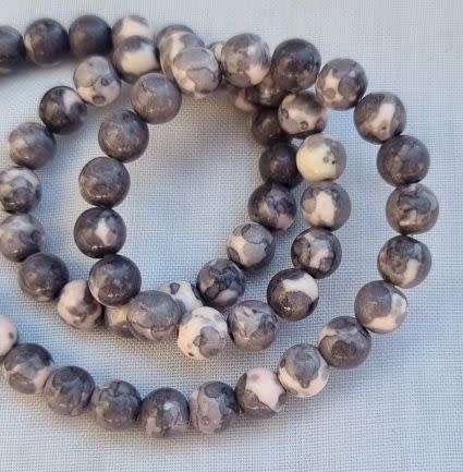 *Clearance Sale*20pc x 6mm Grey / Pink  / Multi Color/ Dyed / Synthetic Jade /