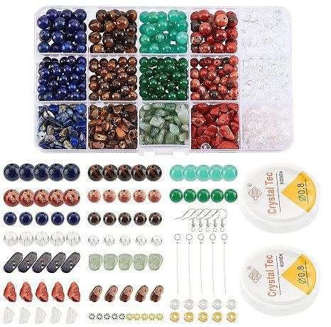 ***DIY***   Natural /  Synthetic / Assorted / Stone Beads / Chip / Findings   / Jewelry Making Kit