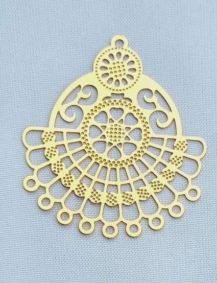 *Clearance Sale*1pc Chandelier Component / Gold Tone  / 36x32x0.5mm