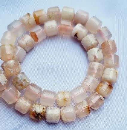 *Clearance Sale*1 Strand (+/- 8x8mm) Natural /  Cherry Blossom / Jasper /  Beads