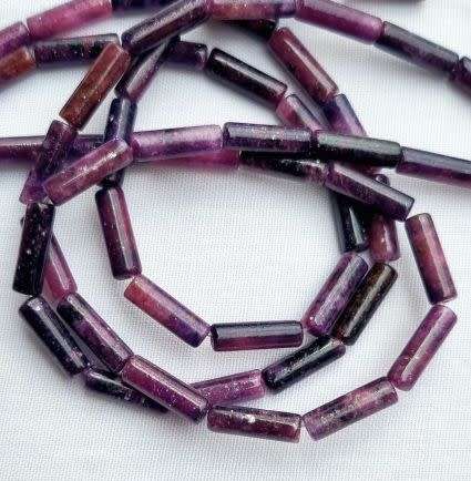 *Clearance Sale*1 Strand  Natural /  Kunzite / Purple / Column  Beads (13x4mm)