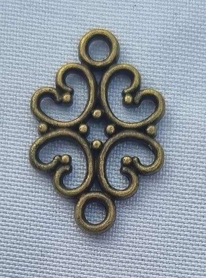 *Clearance Sale*1pc x (19x12mm)  Antique Bronze  Tibetan Style Connector