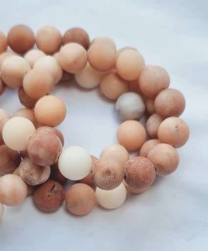 *Clearance Sale*1 Strand  x (Between 8 & 9mm)  Natural  / Pink Aventurine  / Frosted /  Round