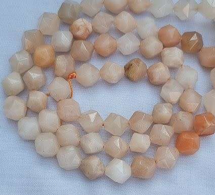*Clearance Sale*1 Strand (+/-10mm)  Natural / Pink Aventurine / Faceted  Beads +/- 38pc