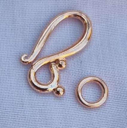 Tibetan Style Rose Gold Tone Clasp   20mm