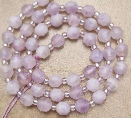 *Clearance Sale*1 Strand x (+/- 6mm)  Natural /  Jade / Lavender / Faceted  Beads +/- 46 pcs Per
