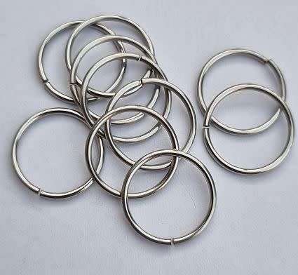 *Clearance Sale*10pc  x (16x1mm) Antique Silver / Stainless Steel  Open Jump Rings