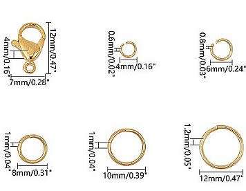 **DIY**  690 pc Jewelry Making Kit / Stainless Steel  /  Jump Rings / Lobster Clasps