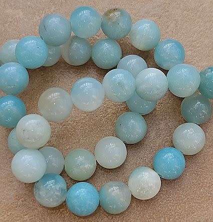 *Clearance Sale*15pc x 8mm  Natural /  Amazonite / Round  Beads