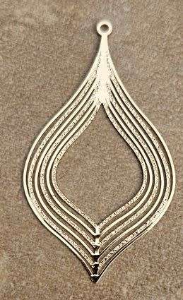*Clearance Sale*1pc  Brass / Leaf /  Gold Tone  / Pendant / 39x22x0.5mm